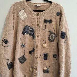 Talbots Knitted Vintage Cardigan Sweater